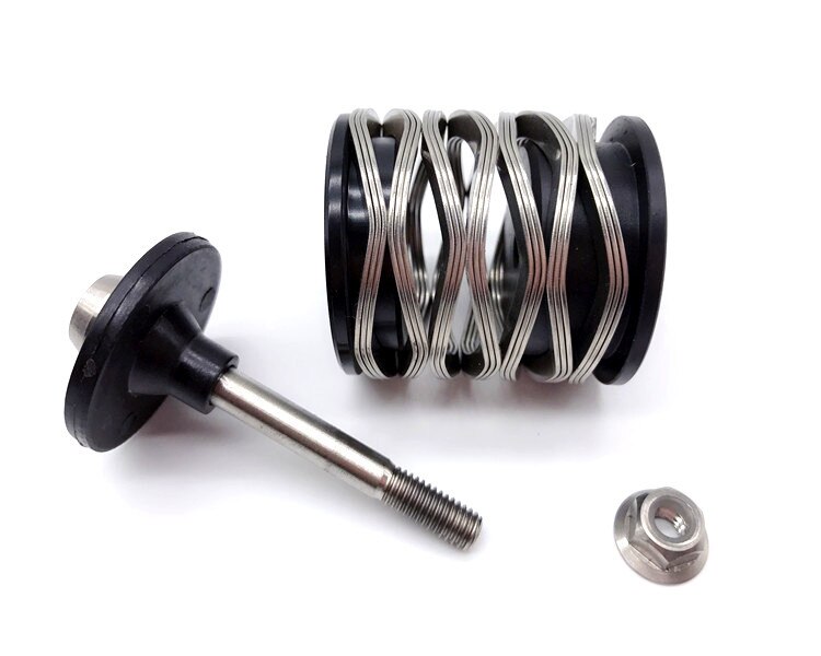 Litepro BMX Bicycle Modified Rear Shock For Brompton 3Sixty Spring Suspension Metal Folding Bike Shocks Absorber: Titanium screw