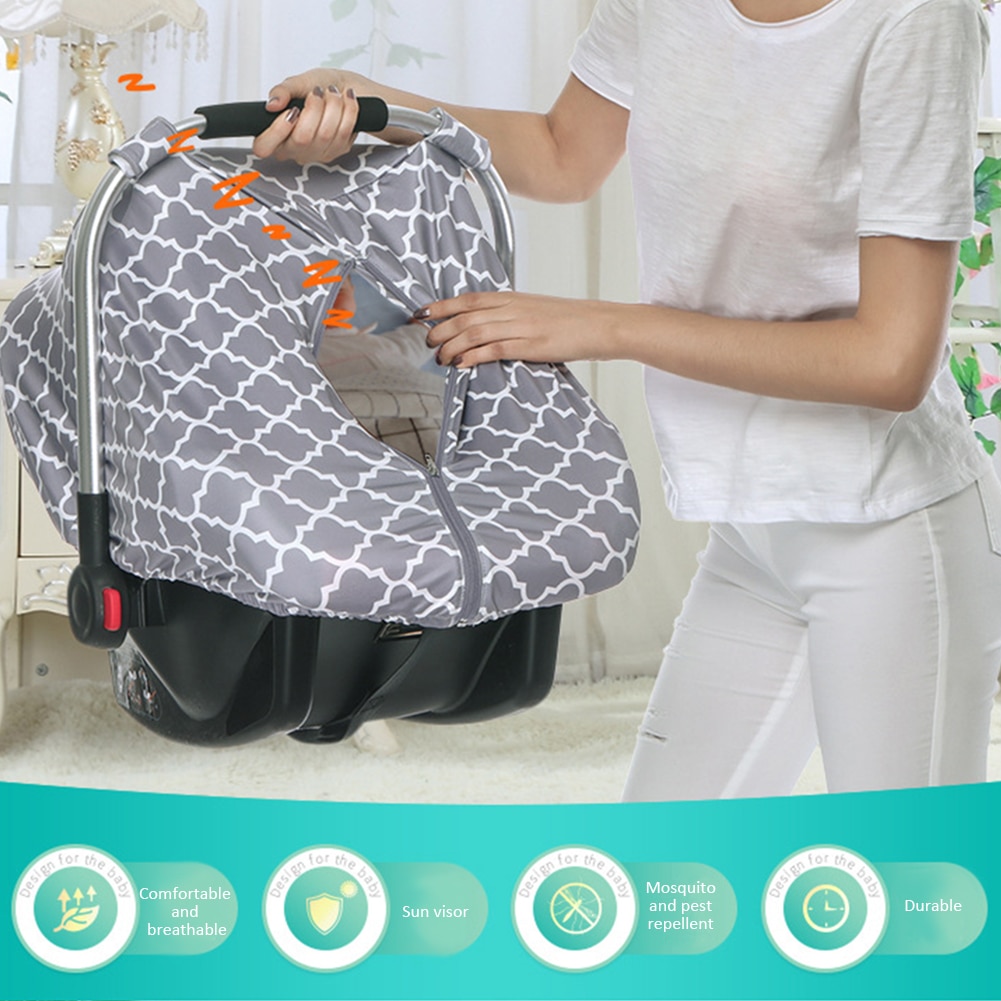 Multi-anvende mor ammebetræk gitter ammebetræk baby solskærm klapvogn betræk spædbørn autostol betræk til nyfødte babyer