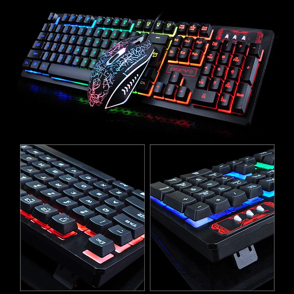 K13 Gaming keyboard Mouse Combo RGB Backlight Mechanical Felling keyboard Gamer kit Silent Gamer Mouse Set for PC Laptop