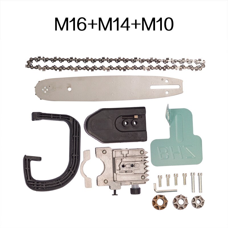 Upgrade 11.5 Inch Kettingzaag Beugel Veranderen 100 Haakse Slijper In M10 Kettingzaag Houtbewerking Power Tool Elektrische Zaag: M10-M14-M16