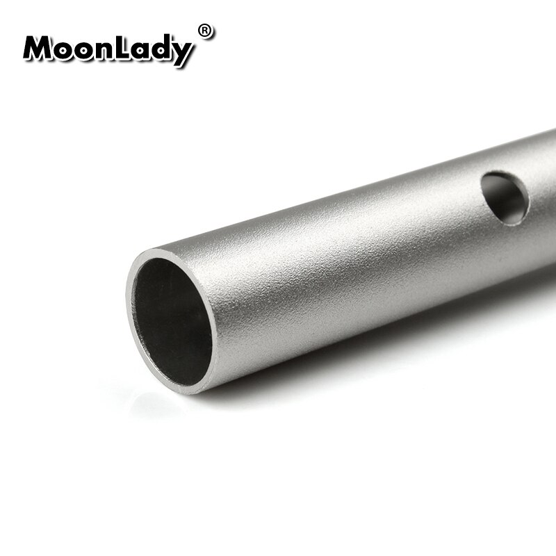 Flauta de Metal de 6 agujeros, silbato irlandés de aleación de aluminio, con todos los accesorios