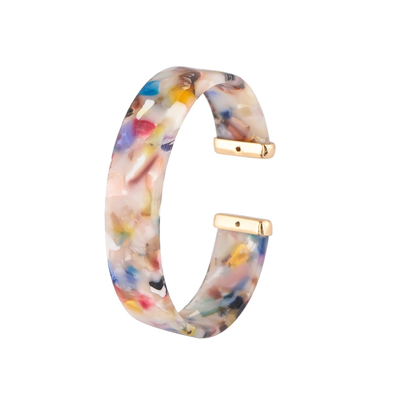 Nova pulseira tortoiseshell liga acetato folha leopardo abertura c em forma de pulseira feminina moda boêmio floral acrílico pulseira