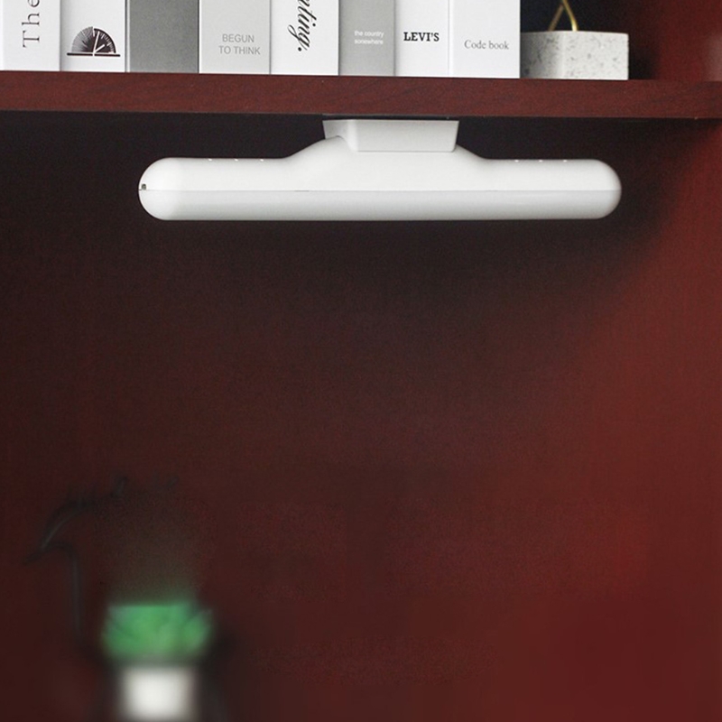 LED Desk Lamp Hanging Magnetic Night Light 6000K 14 LEDs USB Charging Table Lamp for Home,Office,Kitchen,Closet,Bedroom