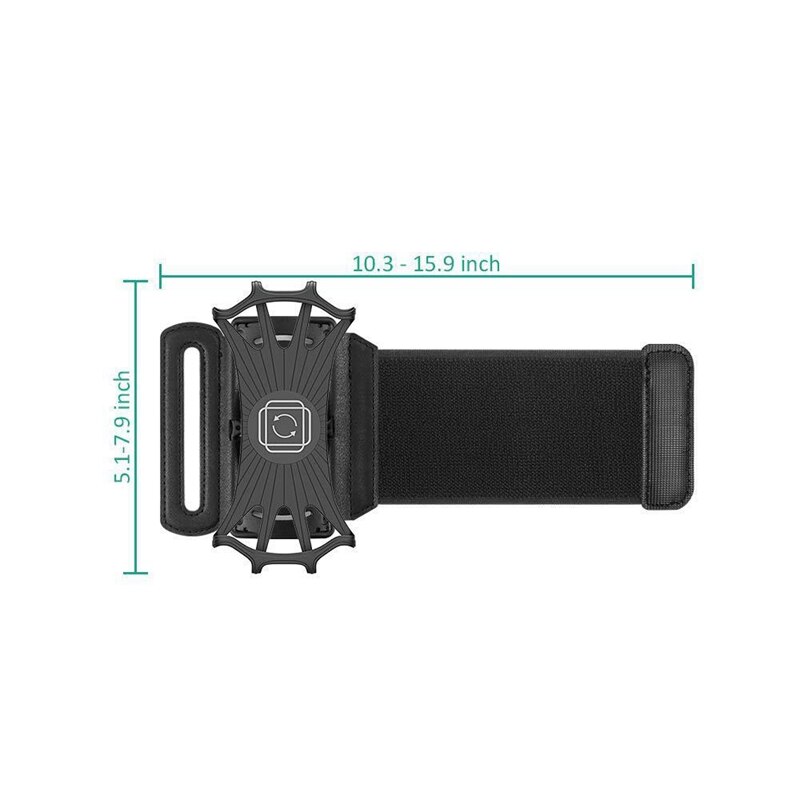 Sport Armband Phone Bracket Houder 360 ° Draaibare Afneembare Running Pols Stand Voor 4.0-6.5 Inch Telefoon