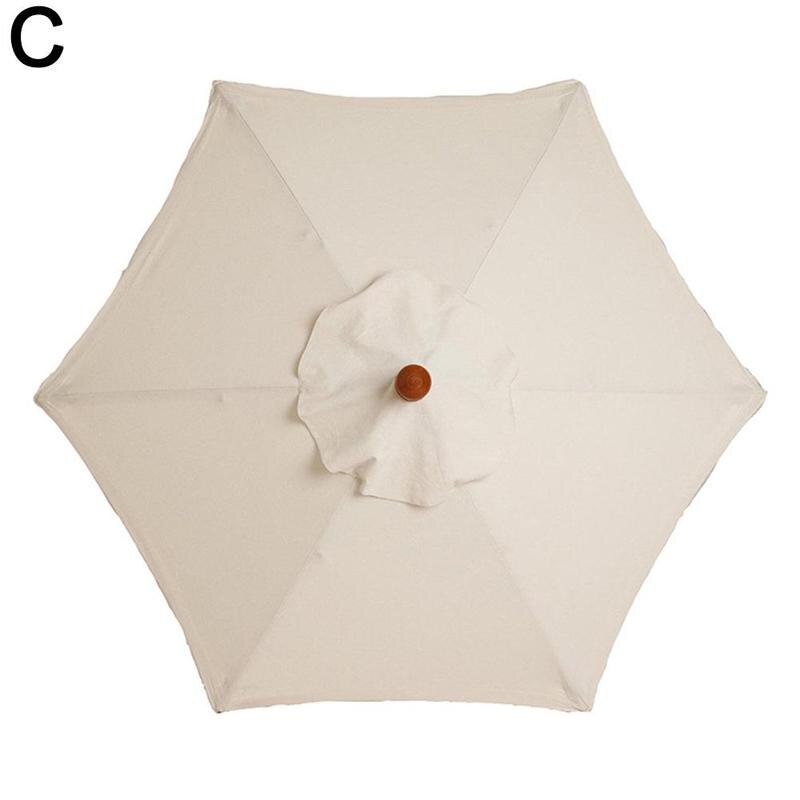 Outdoor Parasol Replacement Cloth Outdoor Umbrella Diy Tent Cover Sunshade Anti-uv Sew Sunshade Canopy 2m Material H4k0: white