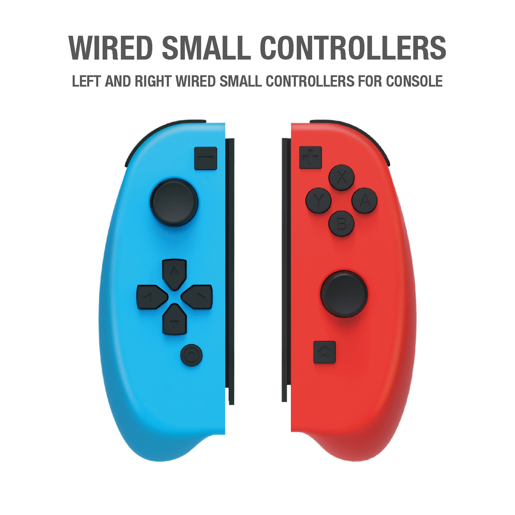 Left and right handles Simple left and right small handles Host game handles: blue and red