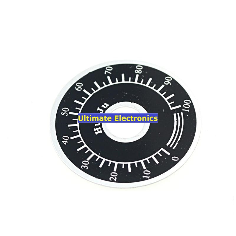 10pcs TOPVR 0-100 potentiometer knob scale scale digital dial can be equipped with WTH118 WX112