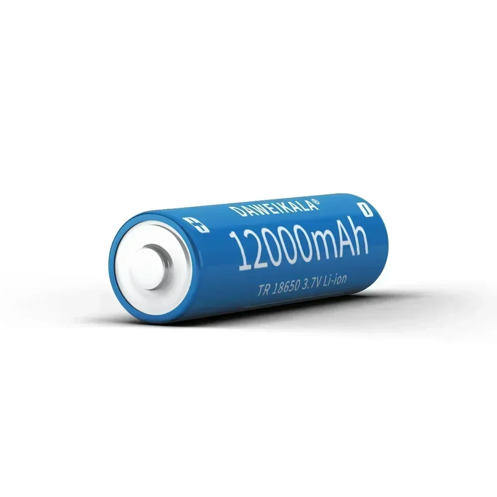 3,7 V, 18650, 12000mAh capacidad, batería recargable iones litio para linterna, batería antorcha + cargador