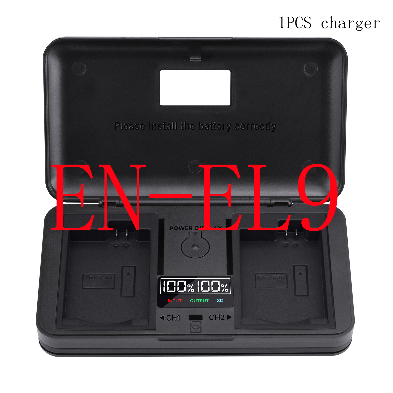 PALO EN-EL9 EN EL9A ENEL9 Akumulator + etui USB LCD Ładowarka do aparatu Nikon D5000 D3000 D40 D40X D60: Inne