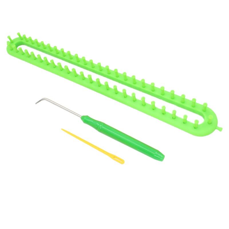 47cm DIY Knitting Knitting Machine Plastic Rectangle Hat Knitting Tool Hat Scarf Knitting Machine Crochet Sewing Weaving Tool: 47cm