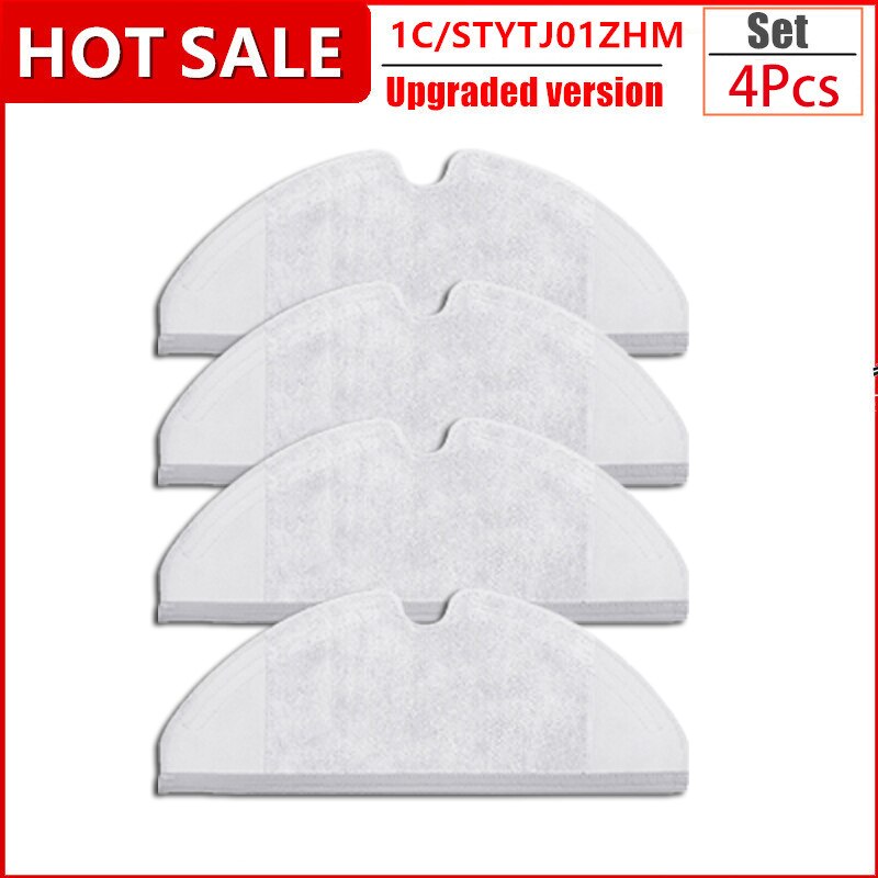 Hepa-Filter Hauptseitenbürste Mopptuch für Xiaomi Mijia 1C / STYTJ01ZHM T1 Roboter-Staubsauger-Zubehör: Braun