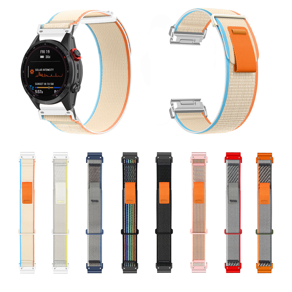 Correa de nailon QuickFit para Garmin Fenix 7 7X Pro 6 6X 5 5X Plus, pulsera para reloj inteligente Garmin Forerunner 935, pulsera de 22mm y 26mm
