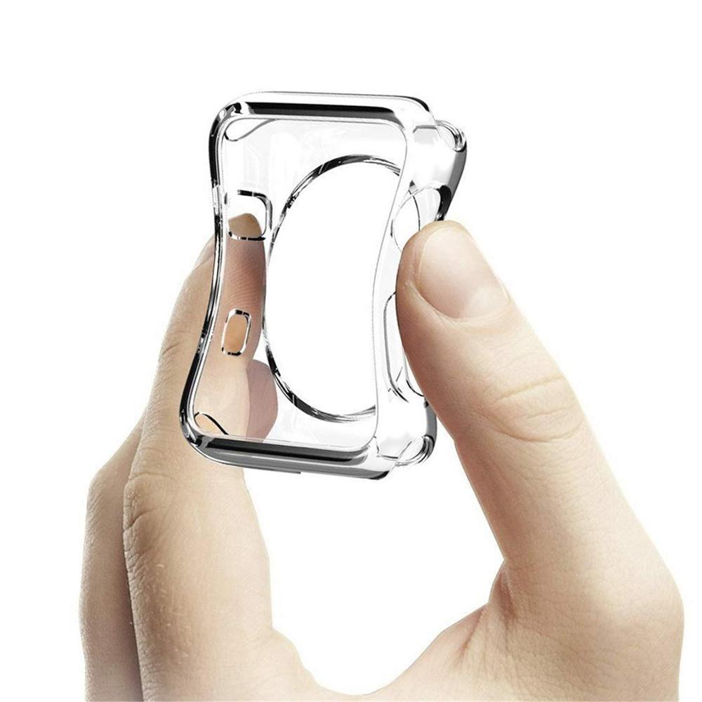 Funda para reloj Apple watch 5 4 40mm 44mm fundas blandas de silicona para arañazos iWatch Series 3 2 42mm 38mm Accesorios