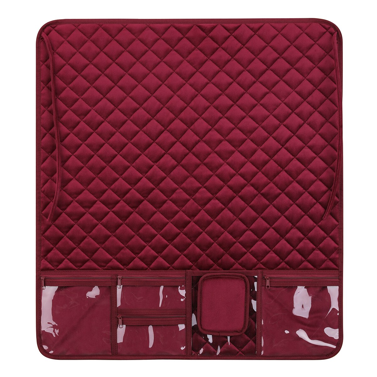 red Sewing Machine Pad Organizer Home Mat with bag Waterproof Dust Resistant Sewing Accessories Sewing Machine Table Protective: Default Title