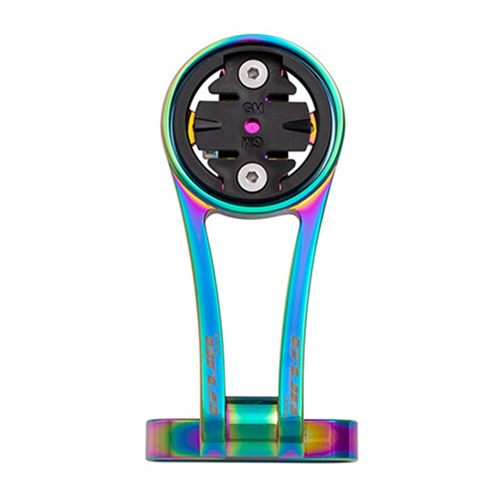 Gub  g696 sykkel stoppeklokke feste forlengelsesbrakett sykkel datamaskin holder sykkel kamera lys støtte stativ for garmin bryton: Regnbue
