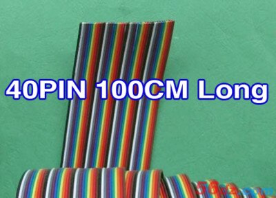 40 pin Pitch Color Ribbon Cable Conductors 100CM long fast