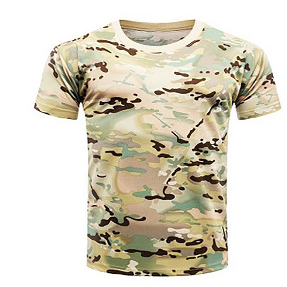 Compression Sport Shirt Men Short Sleeve Camouflage Fitness 3D Quick Dry Men's Running T-shirt Gym Workout Clothing Top
