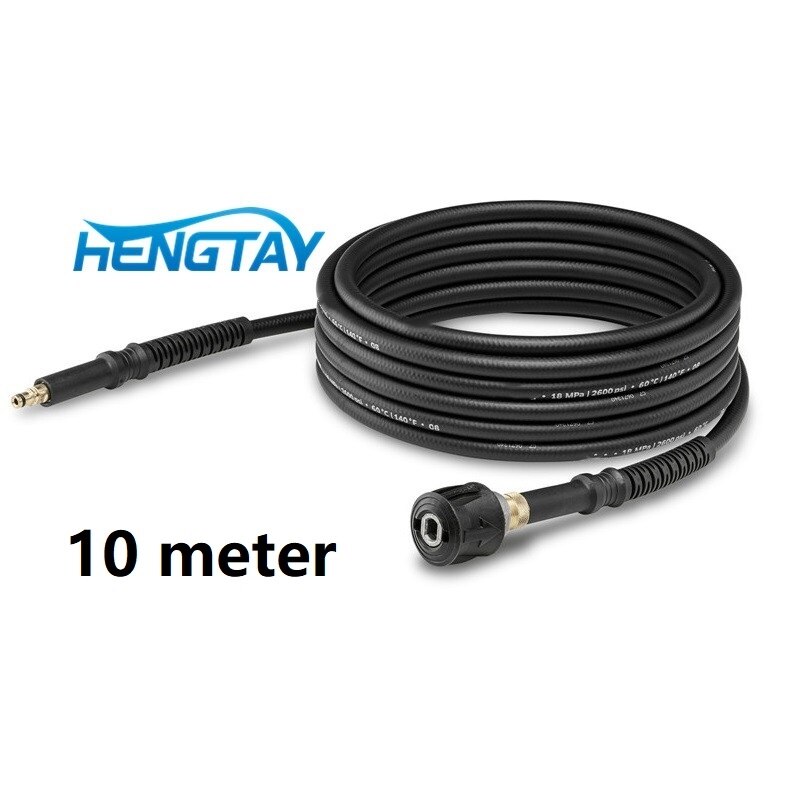 Hengtay 6M-15M High Pressure Hose Quick Connect System for Karcher K2-K7 M22*1.5*14mm/extension: Extension 10m