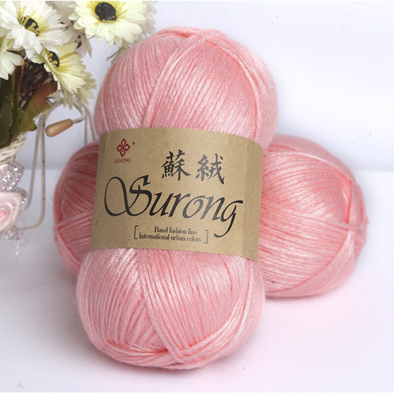 Worsted 100g/ball DIY Blended Thick Yak Yarn Soft Baby Milk Cotton Yarn DIY Weaving Hand Knitting Crochet Thread JM001: 3