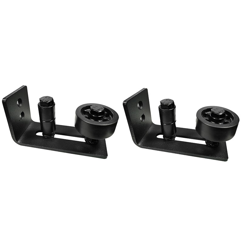 Practical 2PCS Adjustable Floor Rails Sliding Door Floor Roller Rails, 8 Possible Variations for All Sliding Garage Doors: Default Title