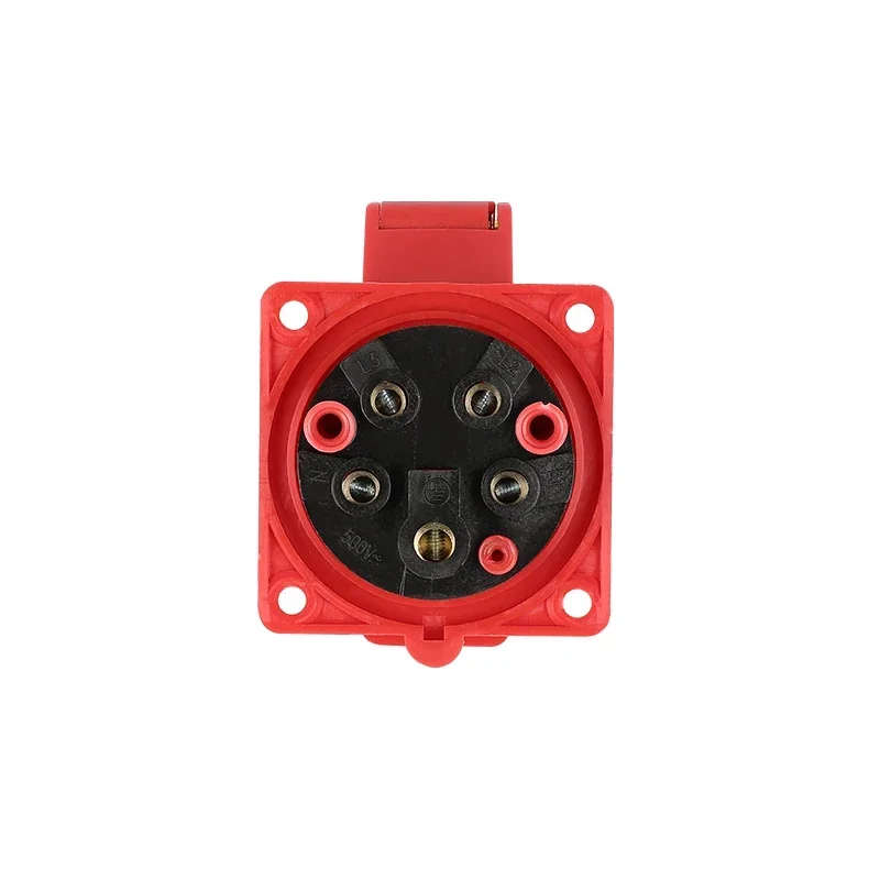 Industrial plug and socket waterproof connector 3PIN 4PIN 5PIN 16A IP44 waterproof electrical connection wall mount socket