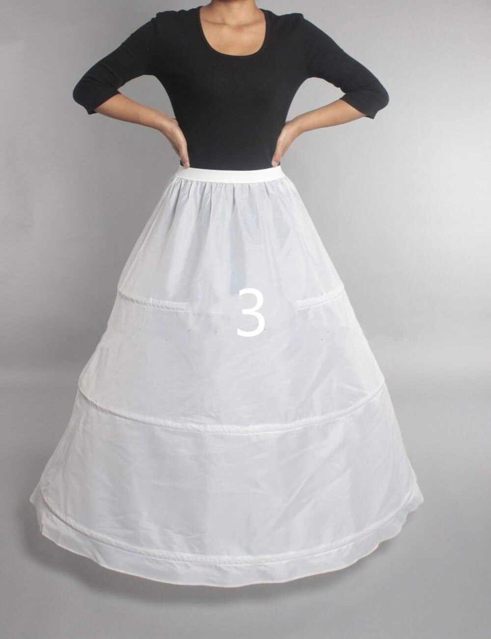 Bgw op voorraad crinoline petticoat bruidsrok alle stijlen tutu hoepel onderrok bruids petticoats rockabilly: 3