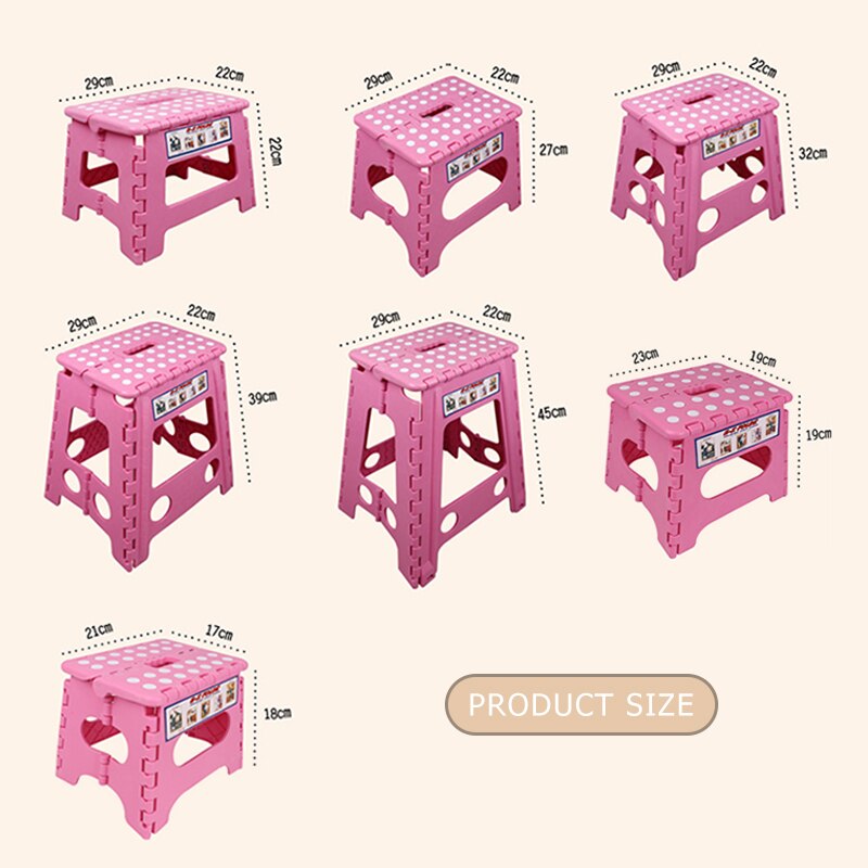 Składany stołek przenośny stołek taboret wędkarski mini siedzisko z tworzywa sztucznego łatwe przechowywanie w ogrodzie i na zewnątrz