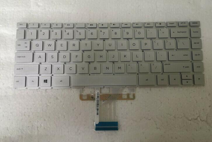 For HP home 14S-DK 14S-DP 14S-CR14-DP 14-CR 14S-CF 14-CD 14-CE 14-CM 14-DA 14-DK 14-CK 14-CC Keyboard Backlit US: NO BACKLIT SILVER