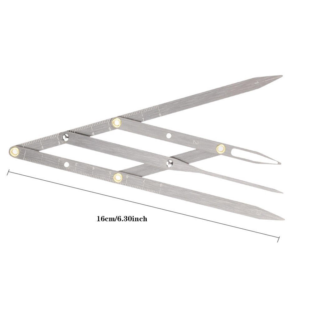 Stainless Steel Golden Ratio CALIPERS Microblading Permanent Makeup Eyebrow Measure Tool Mean Golden Eyebrow Divider Easy Use