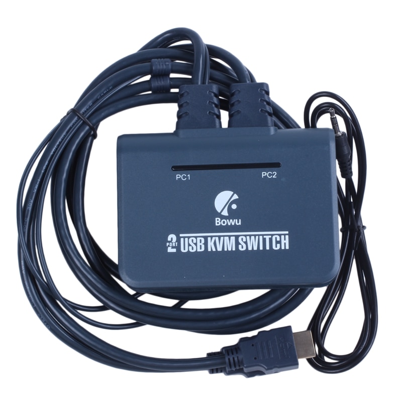 2 Port HDMI KVM Switch with Cables EL-21UHC: Default Title