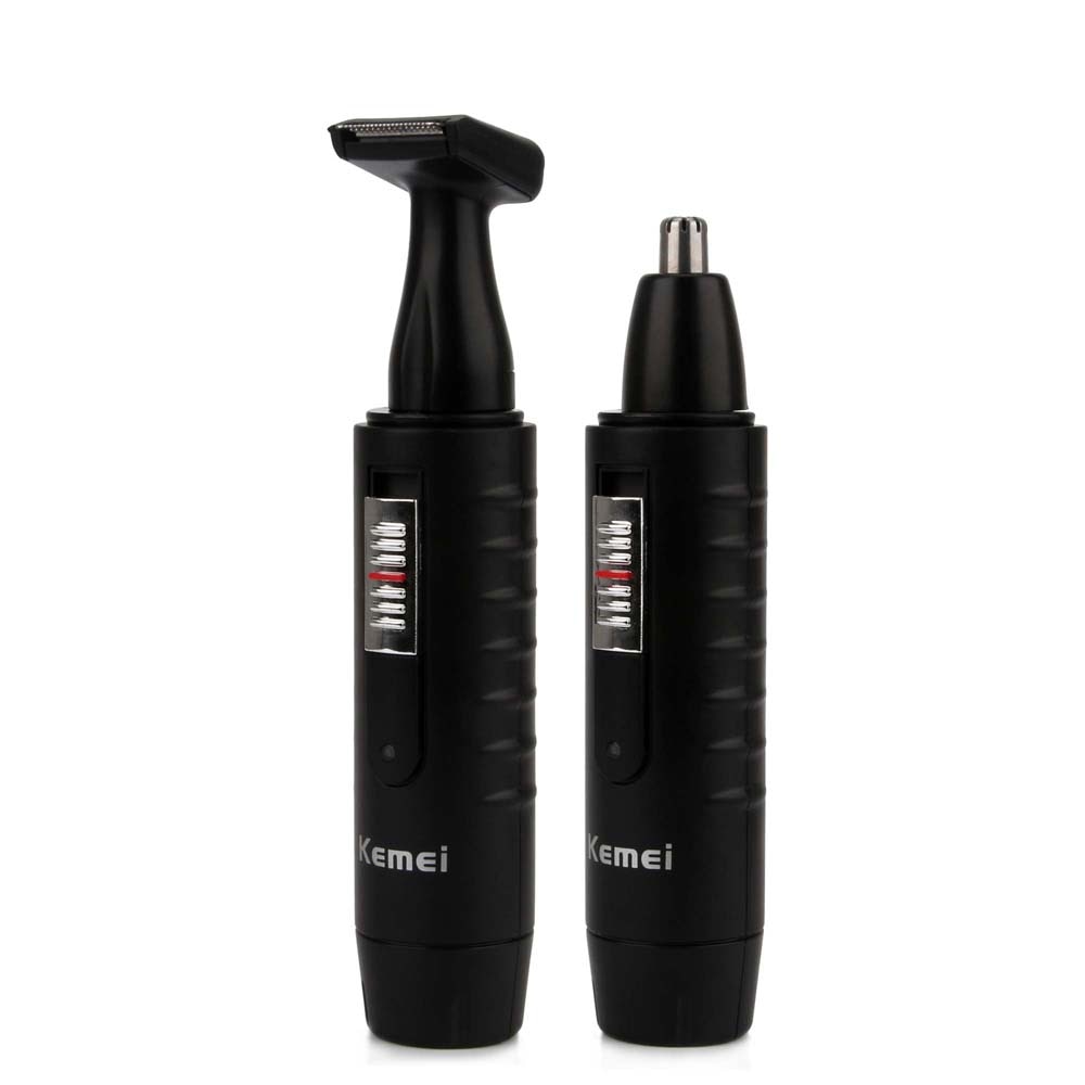 2 in 1 Electric Nose Trimmer Rechargeable Hair Trimmer Nose Razor Shaver for Man Washable Single Blade for Ear Cleaner