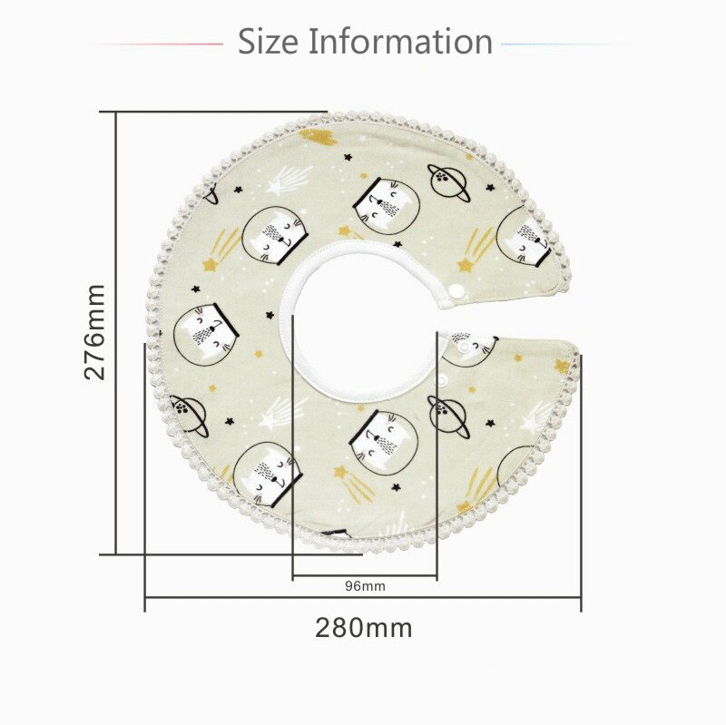Baby Lätzchen Rundhals Baby Spucktuch Lätzchen 360 Grad Blume Lätzchen für Mädchen Baby Kleidung Bandana Lätzchen Wasserdicht