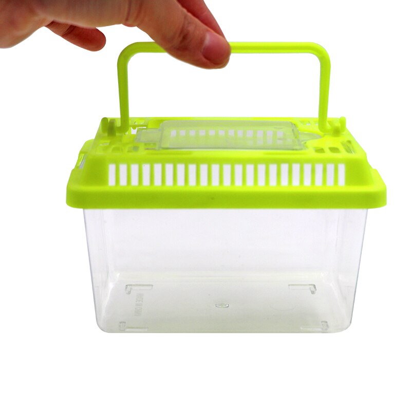 6 Pcs Mini Fish Tank Box office Desktop Decor Desktop Aquarium Goldfish Turtle Pet Reptile Hamster Tortoise Feed Cage Bowls