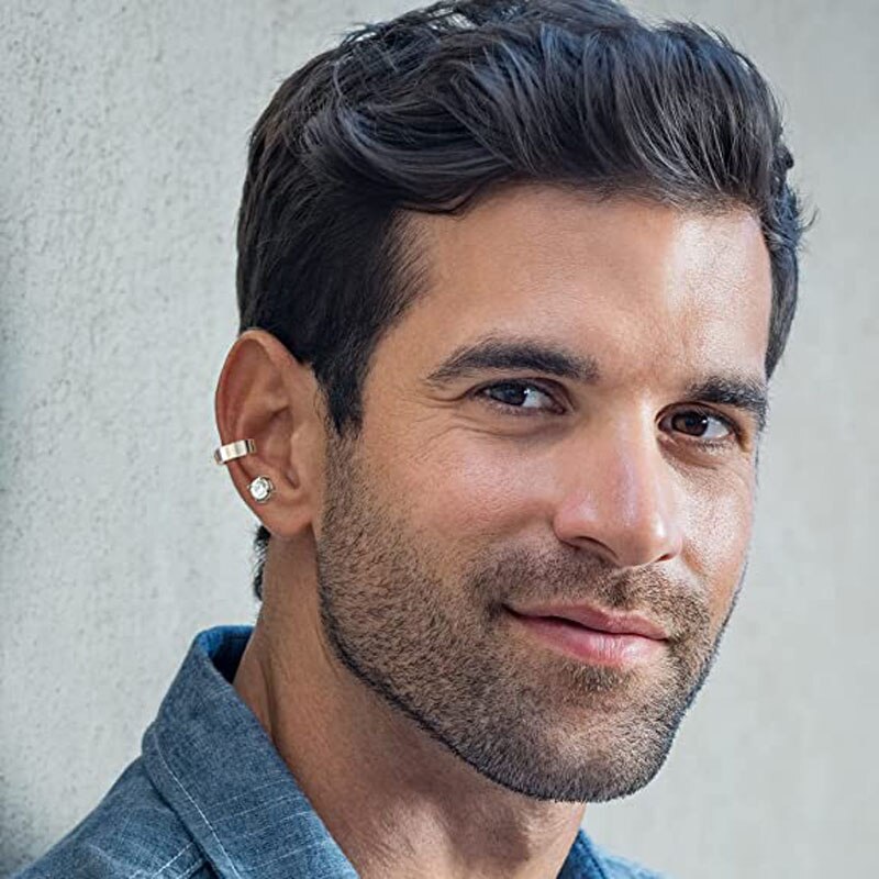 Boucles d&#39;oreilles magnétiques en acier inoxydable, 6 paires, Clip sur CZ, sans perçage, pour hommes et femmes, tous âges