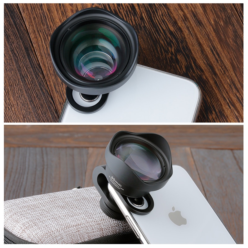 65mm teleobjektiv til iphone super makro telefon kamera linse til iphone 12 pro max samsung  s10 plus huawei sony
