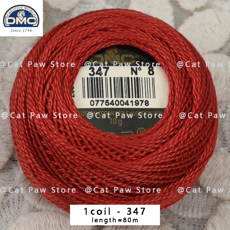 Hilos de punto de cruz DMC originales, hilo de bordar, hilo de moulina, hilo de algodón para gancho, hilo de coser, línea de ganchillo