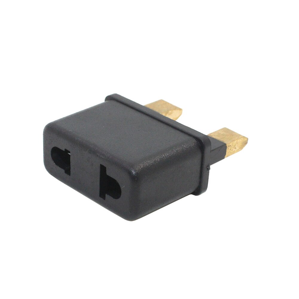 2pcs EU US to UK AC Power Socket Plug Travel Wall Charger Outlet Adapter Converter 2 Socket Input Pin For Phone Charging