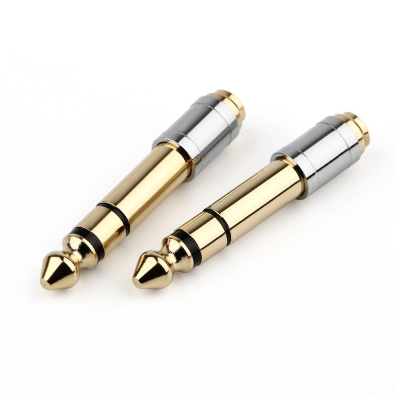 Kopfhörer Stecker 6,35mm 1/4 "Stecker Auf 3,5mm 1/8" Weibliche Adapter 6 3 zu 3 5 Conector Jack 3 5mm Kopfhörer Anschlüsse Audio- Konverter