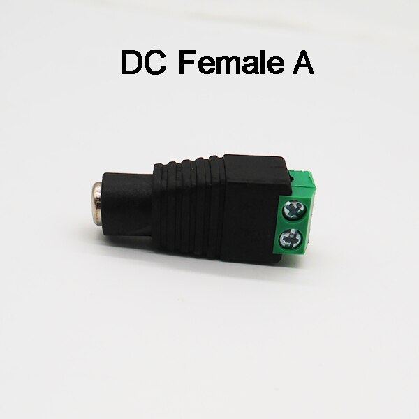 5pcs DC Connector for LED Strip Free Welding LED Strip Adapter Connector Male or Female connector: Dark grey