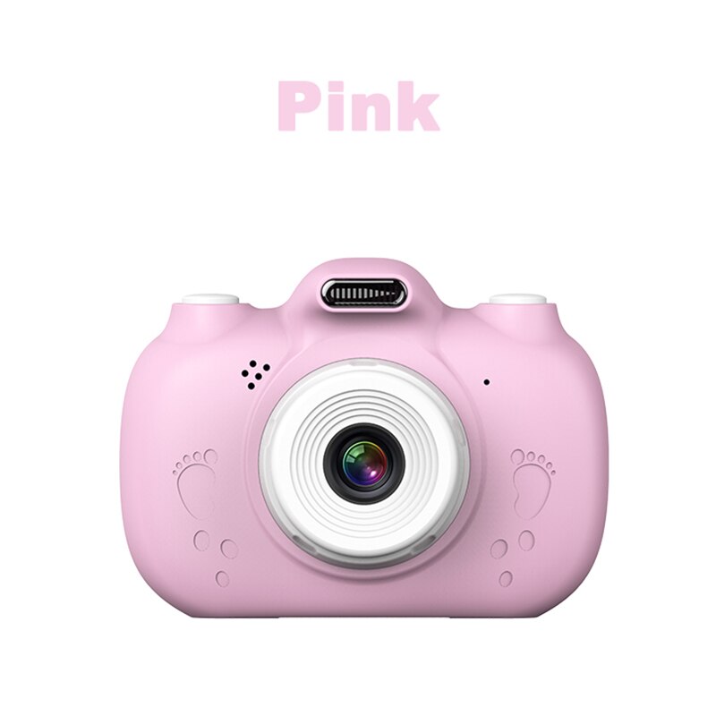 Digital Kids Camera 3Inch TouchScreen Dual Lens Cartoon Photography Birthday EM88: Pink