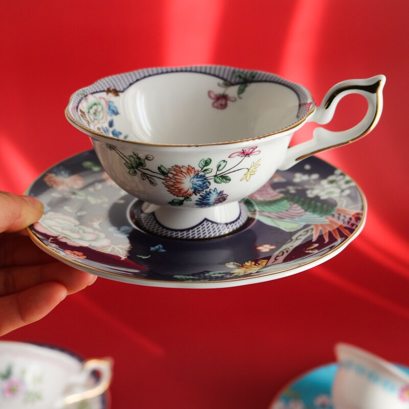 Ensemble De tasses et soucoupes à thé et café en porcelaine, moderne, tasses et soucoupes en céramique, ustensiles De cuisine BJ50BD