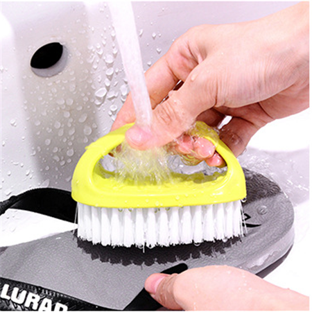 Kitchen Gadgets Candy Color Vegetable Fruit Cleaning Brush Home Laundry Brush Clothing Shoe Cleaning Brush Kitchen Accessories: Green