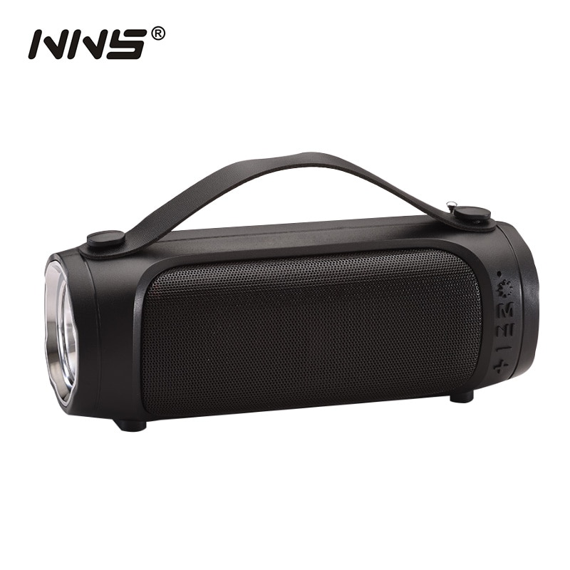 NNS NS-S8A Bluetooth haut-parleur FM Radio Portable lecteur Mp3 extérieur avec 1W panneau solaire Support USB TF carte AUX lampe de poche LED