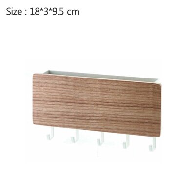 ATUCOHO Store tipo colgado en la pared de madera decorativo estante de pared caja de almacenamiento de artículos diversos colgador organizador llavero estante de madera para pared: White