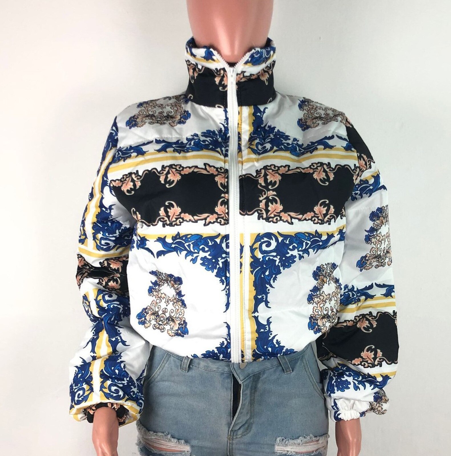 Winter Retro Puffy Parkas Women Warm Thick Plaid Patchwork Cute Coat Casual Preppy Style Korean Long Sleeve Cotton Jackets