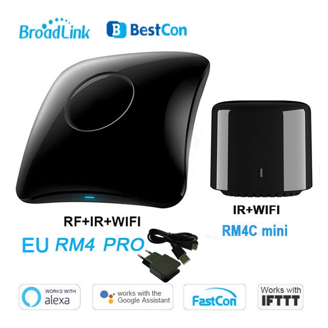Broadlink  rm4 pro  rm4c mini wifi ir rf smart home automation universel intelligent fjernbetjening arbejde med alexa google home