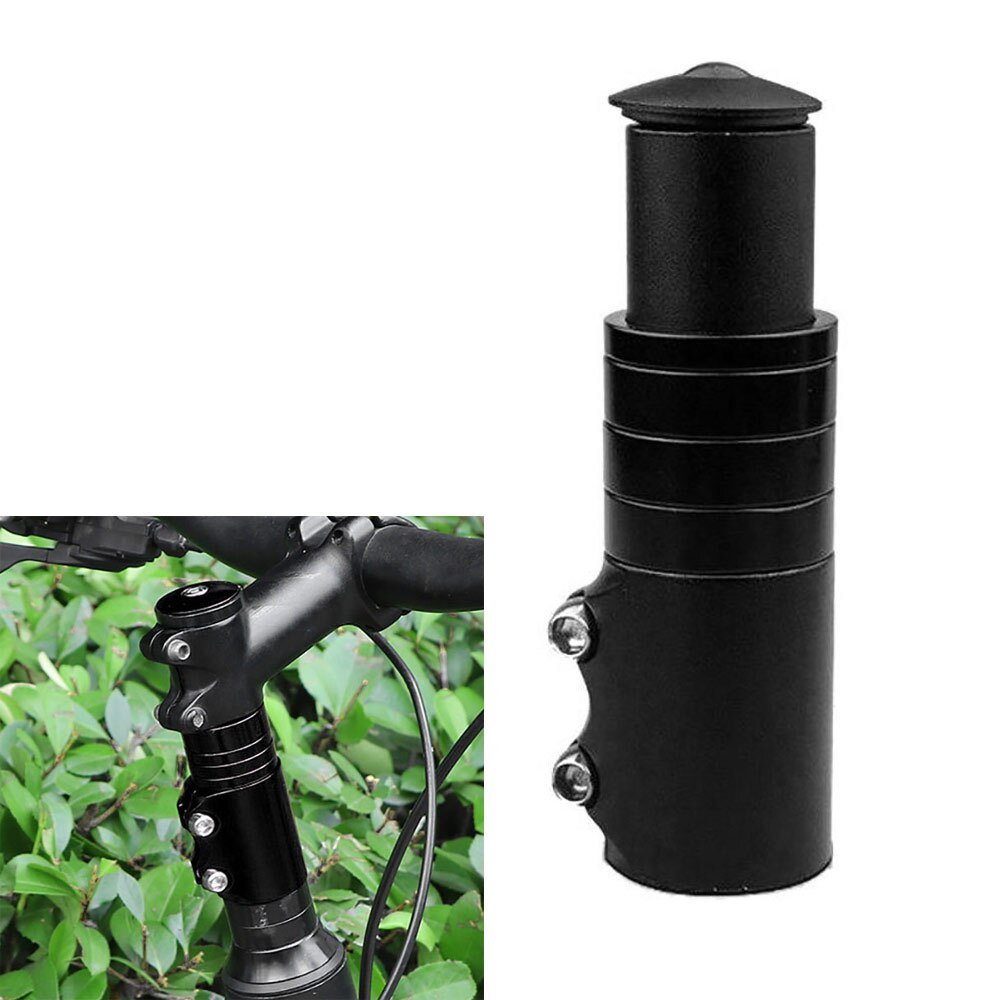 Adjustable Bicycle Handlebar Extender Aluminum Alloy Black Bike Fork Extender MTB Mountain Rise Extender Outdoor Cycling Part