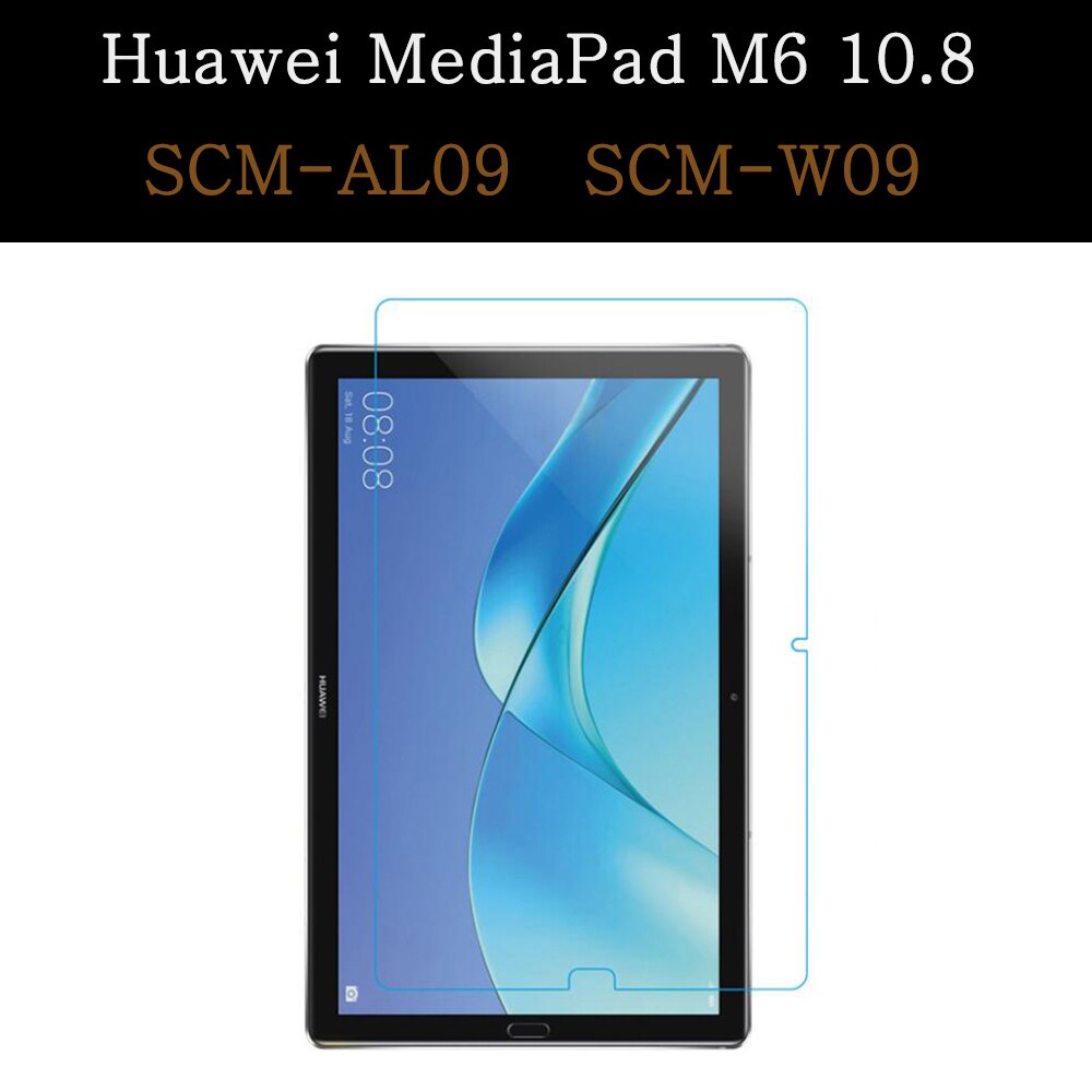 Szkło hartowane dla Huawei MediaPad MatePad Pro M3 M5 M6 T3 T5 T8 8.0 8.4 10.1 10.4 10.8 Honor V6 Full Cover Screen Protector: MediaPad M6 10.8