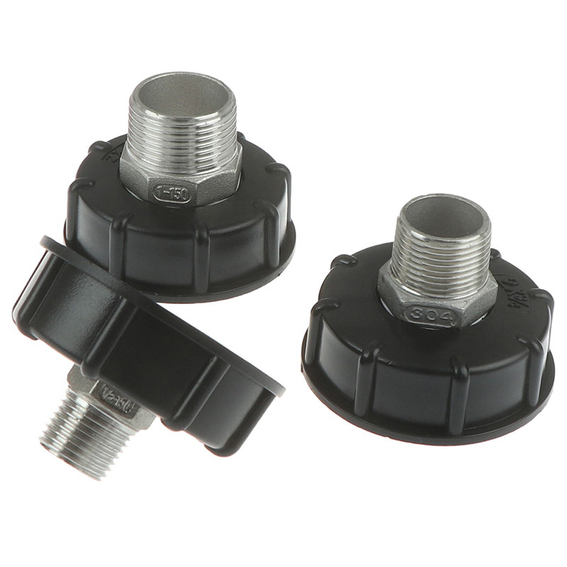 1/2 inch 3/4 inch 1 inch Thread IBC Tank Adapter Tap Connector Replacement Valve Fitting For Home Garden Water Connectors