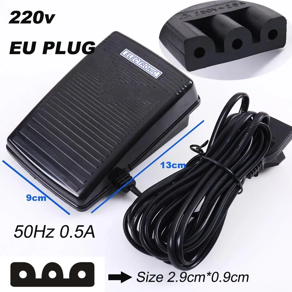 Fotpedal symaskinsbrytare strömsladd hastighetsjusterare motortillbehör styrning elektrisk för brother singer del: Gul